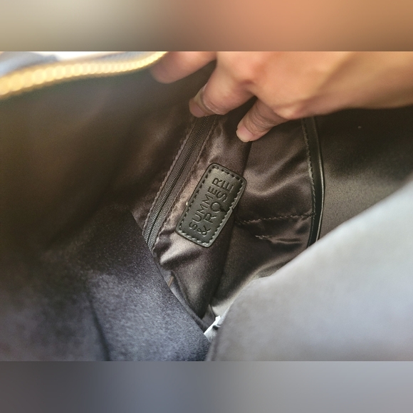 Summer + Rose , black and white striped foldover Clutch - NWOT - Picture 8 of 8